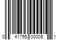 Barcode Image for UPC code 041755000051