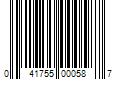 Barcode Image for UPC code 041755000587