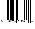 Barcode Image for UPC code 041760017044