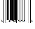 Barcode Image for UPC code 041776000078