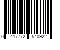 Barcode Image for UPC code 0417772540922