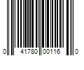 Barcode Image for UPC code 041780001160