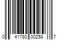 Barcode Image for UPC code 041780002587