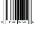 Barcode Image for UPC code 041780021786