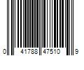 Barcode Image for UPC code 041788475109