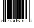 Barcode Image for UPC code 041789001918