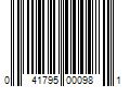 Barcode Image for UPC code 041795000981