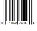 Barcode Image for UPC code 041800000166