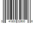 Barcode Image for UPC code 041800326006