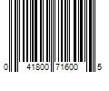 Barcode Image for UPC code 041800716005