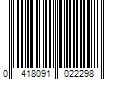 Barcode Image for UPC code 0418091022298