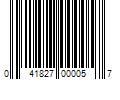 Barcode Image for UPC code 041827000057