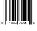 Barcode Image for UPC code 041833000058