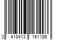 Barcode Image for UPC code 0418413161186