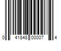 Barcode Image for UPC code 041848000074