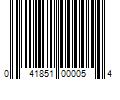 Barcode Image for UPC code 041851000054