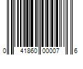 Barcode Image for UPC code 041860000076