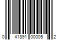 Barcode Image for UPC code 041891000052