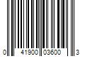 Barcode Image for UPC code 041900036003