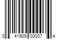 Barcode Image for UPC code 041909000074