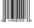 Barcode Image for UPC code 041935000086