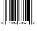 Barcode Image for UPC code 041953026020