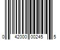 Barcode Image for UPC code 042000002455