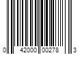 Barcode Image for UPC code 042000002783