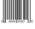 Barcode Image for UPC code 042000003216