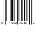 Barcode Image for UPC code 042000003483