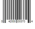 Barcode Image for UPC code 042000003704