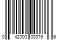 Barcode Image for UPC code 042000003766