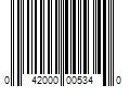 Barcode Image for UPC code 042000005340