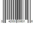 Barcode Image for UPC code 042000006316