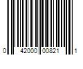 Barcode Image for UPC code 042000008211