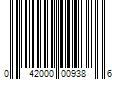 Barcode Image for UPC code 042000009386