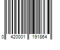 Barcode Image for UPC code 0420001191864