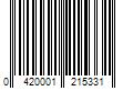 Barcode Image for UPC code 0420001215331