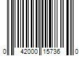 Barcode Image for UPC code 042000157360