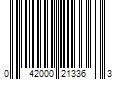 Barcode Image for UPC code 042000213363