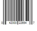 Barcode Image for UPC code 042000226547