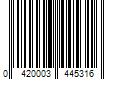 Barcode Image for UPC code 0420003445316