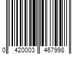 Barcode Image for UPC code 0420003467998