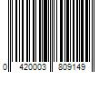 Barcode Image for UPC code 0420003809149