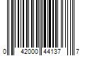 Barcode Image for UPC code 042000441377