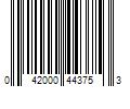 Barcode Image for UPC code 042000443753