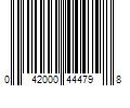 Barcode Image for UPC code 042000444798