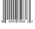 Barcode Image for UPC code 042000758383