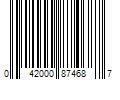 Barcode Image for UPC code 042000874687