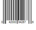 Barcode Image for UPC code 042000942676